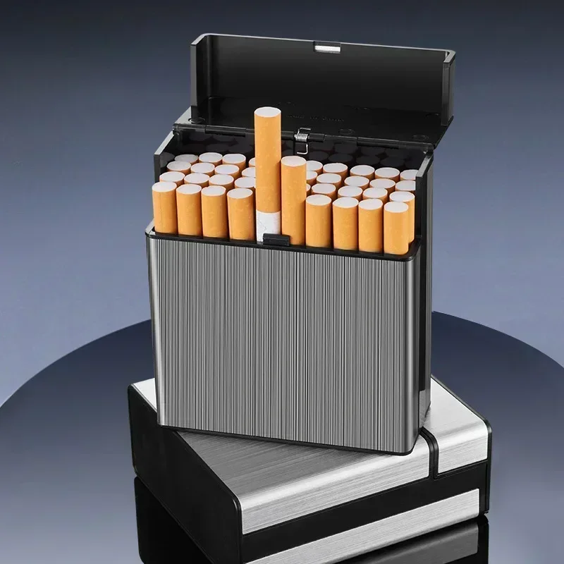 Smoking & Vaping Accessories - 휴대용 슬림 알루미늄 담배 케이스 40개입,