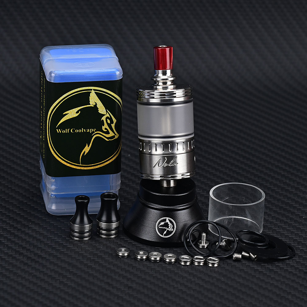 울프쿨베이프 NOLA RTA 재구성형 아토마이저 3.2 - Vaping Air 리뷰 및 가격