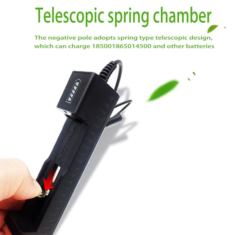 범용 18650 배터리 충전기 USB 스마트 싱글 슬롯 - Accessories For Vaping 리뷰 및 가격
