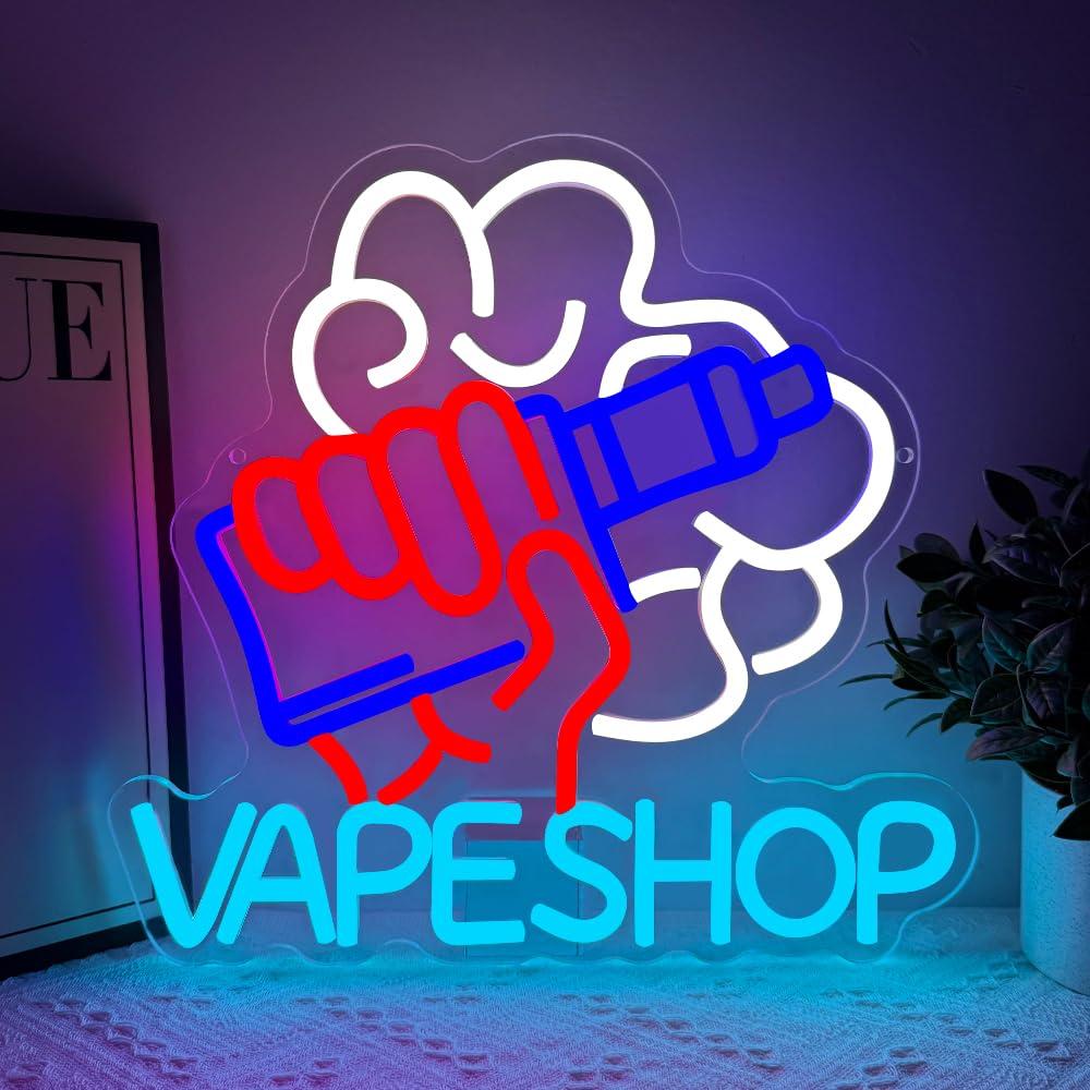 전자 담배 판매점용 네온 간판, LED 조명, 사업용, - Vaping Store 리뷰 및 가격