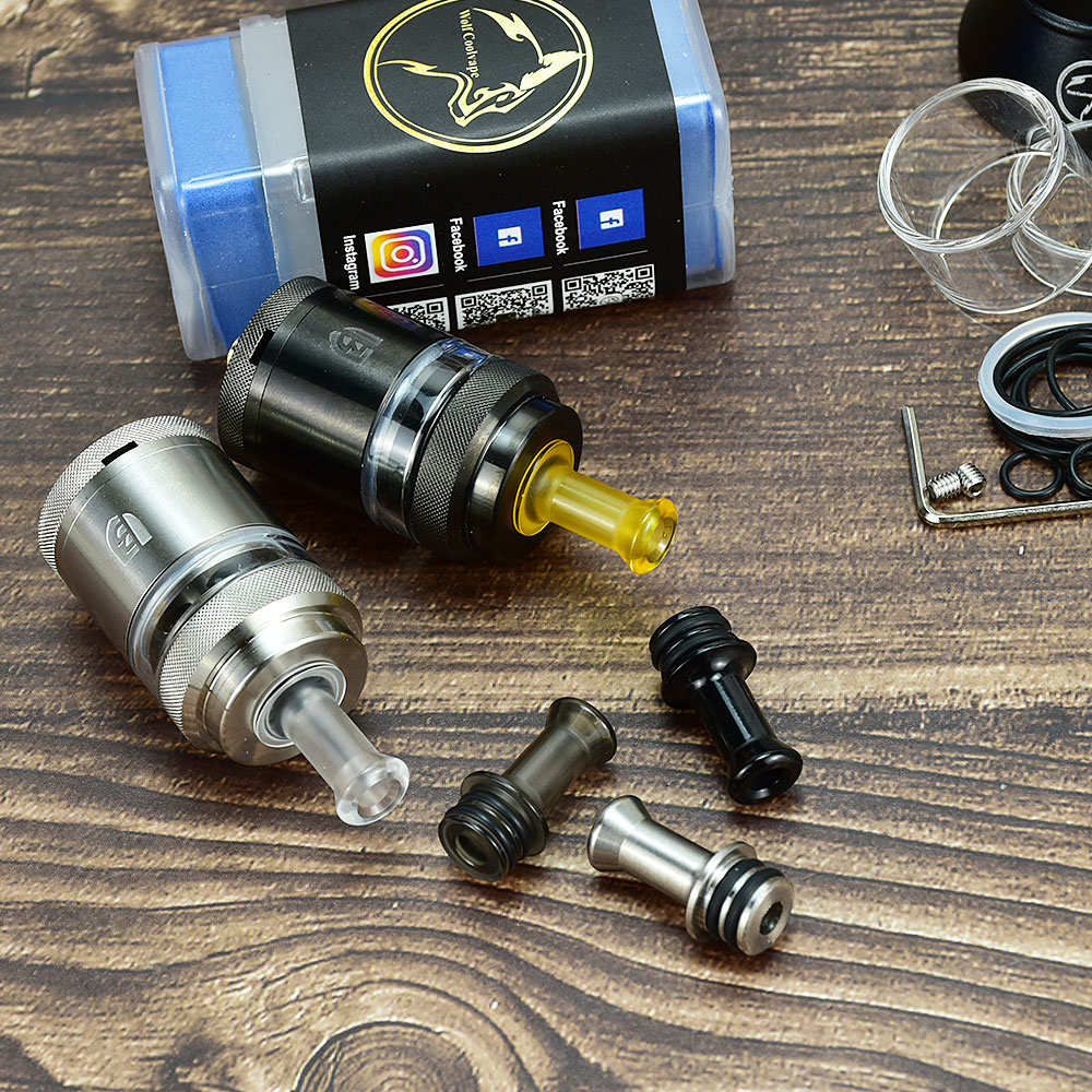 유리 드립 팁과 510 에어 핀이 포함된 베르세르커 미 - Vaping Air 리뷰 및 가격